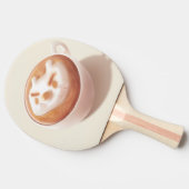 感覚で泡立てる – Coffee Art 卓球ラケット (横)