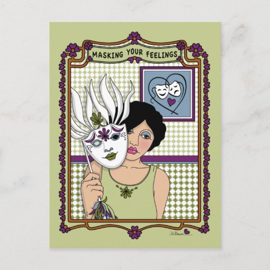 感覚のマスキング_A_ポストカード ポストカード (正面)