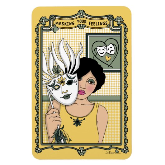 感覚のマスキング_C_4x6冷蔵庫 マグネット (縦)