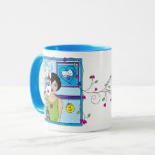 感覚のマスク_ マグカップ (正面左)