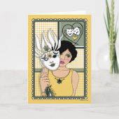 感覚のマスク_C_Greeting カード (正面)