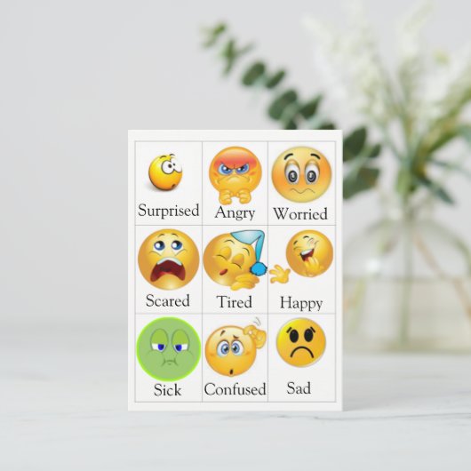 感覚の郵便はがき-ペーチ。 文字は編集することができます ポストカード (スタンド正面)