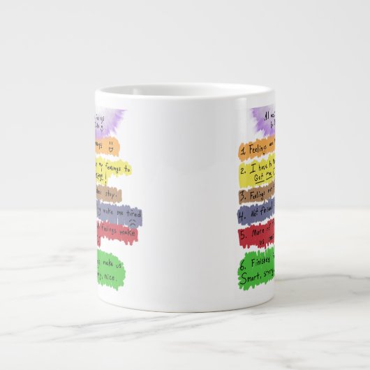 感覚はメッセージマグ ジャンボコーヒーマグカップ (正面)