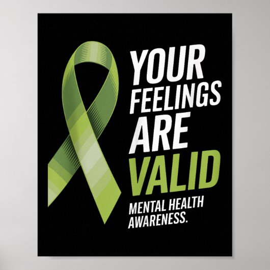 感覚は有効なメンタルヘルス認識度Ri ポスター (正面)