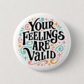 感覚は有効 缶バッジ (正面)