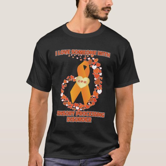 感覚処理障害リボン愛 Tシャツ (正面)
