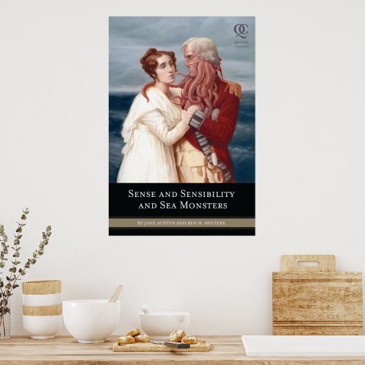 感覚感性と海のモンスターのカバーポスター ポスター (キッチン)