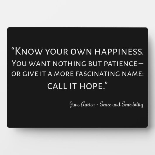 感覚感性引用文I フォトプラーク (正面)