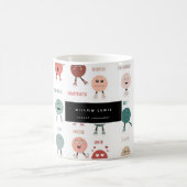 感覚感情顔グラフスクールカウンセラー コーヒーマグカップ (中央)