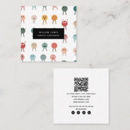 感覚感情顔グラフスクールカウンセラー スクエア名刺