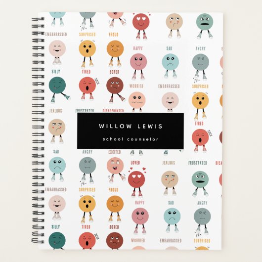 感覚感情顔グラフスクールカウンセラー プランナー手帳 (正面)