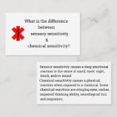 感覚的なか化学感受性 名刺 (正面/裏面)