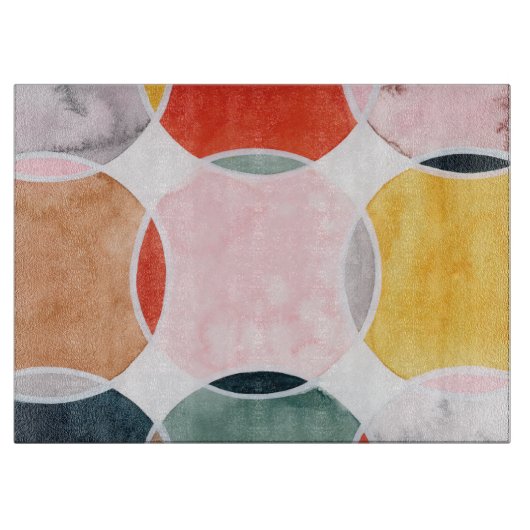 感覚的 – 円パターン カッティングボード (正面)