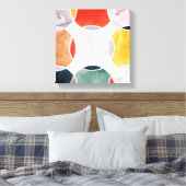 感覚的 – 円パターン キャンバスプリント (インサイチュ (寝室))
