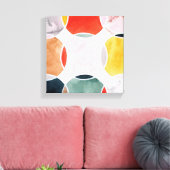 感覚的 – 円パターン キャンバスプリント (インサイチュ (リビング))