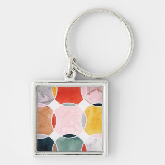 感覚的 – 円パターン キーホルダー (正面)