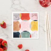 感覚的 – 円パターン スタンダードカクテルナプキン (インサイチュ)