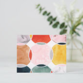 感覚的 – 円パターン ポストカード (スタンド正面)