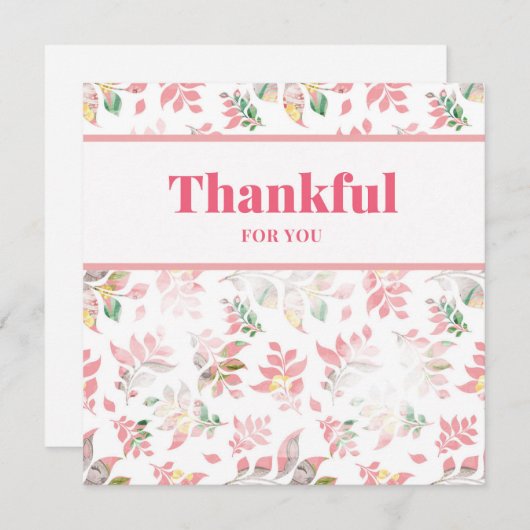 感謝あなたのために春フローラ ノートカード (正面/裏面)
