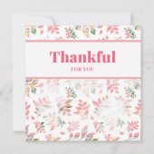 感謝あなたのために春フローラ ノートカード (正面)