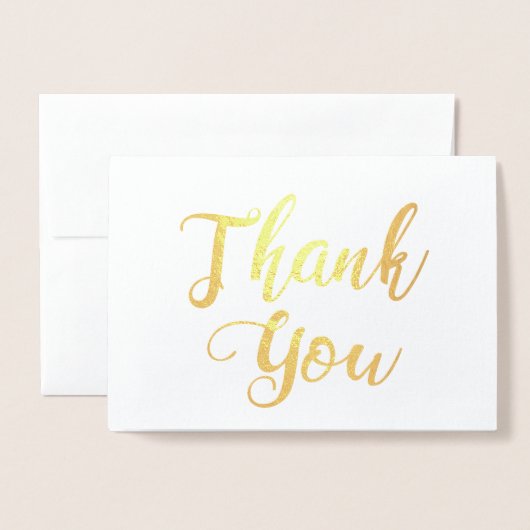 感謝ありがとう 箔カード (封筒付き正面)