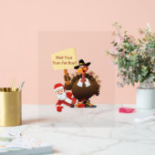 感謝おもしろいあなたのターンを待つ太った男の子サおもしろいー アクリルサイン (ウェディング)