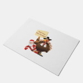 感謝おもしろいあなたのターンを待つ太った男の子サおもしろいー ドアマット (アングル)