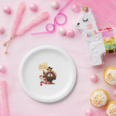 感謝おもしろいあなたのターンを待つ太った男の子サおもしろいー ペーパープレート (パーティー)