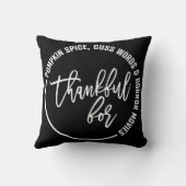 感謝おもしろいに感謝する クッション (裏面)