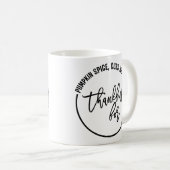 感謝おもしろいに感謝する コーヒーマグカップ (正面右)