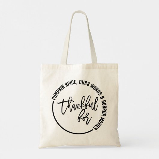 感謝おもしろいに感謝する トートバッグ (裏面)