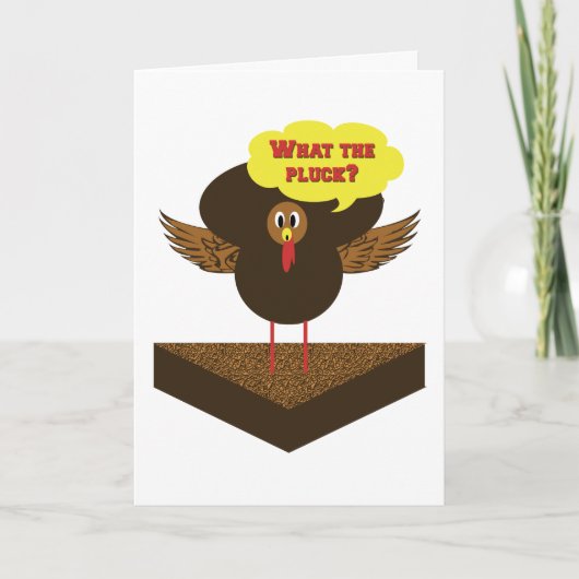 感謝おもしろいのカード – 七面鳥の話 シーズンカード (正面)