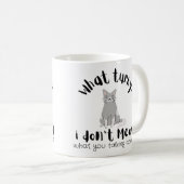 感謝おもしろいの七面鳥と猫 コーヒーマグカップ (正面右)