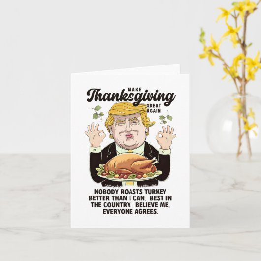 感謝おもしろいの気持ちを伝える素晴らしA カード (黄色い花)