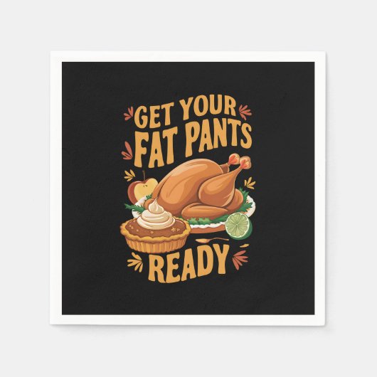 感謝おもしろいの気持ち太ったパンツを用意 スタンダードカクテルナプキン (正面)