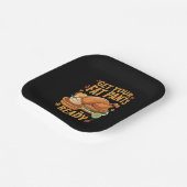 感謝おもしろいの気持ち太ったパンツを用意 ペーパープレート (傾斜あり)