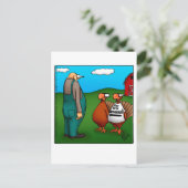 感謝おもしろいの気持ち「おいしい」ポストカード シーズンポストカード (スタンド正面)