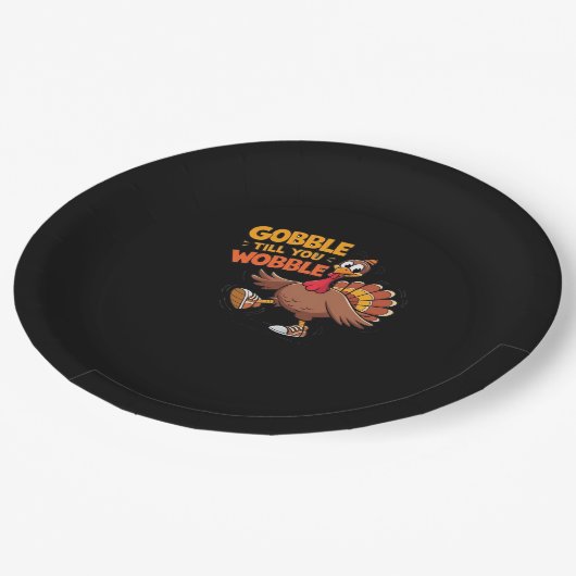 感謝おもしろいの気持ち – Wobble Classiまでゴブル ペーパープレート (アングル)