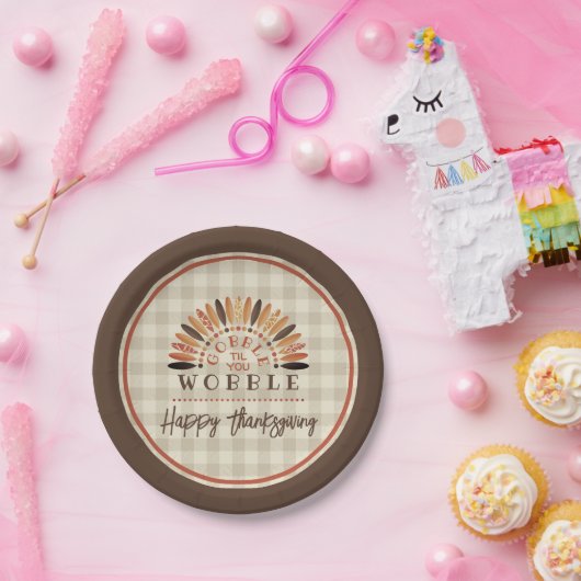 感謝おもしろいの祈りがゴブルになるまで ペーパープレート (パーティー)