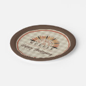 感謝おもしろいの祈りがゴブルになるまで ペーパープレート (アングル)