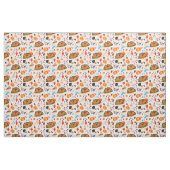 感謝おもしろいの種々の七面鳥 ファブリック (ファットクウォーター)