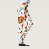 感謝おもしろいの種々の七面鳥 レギンス (右)