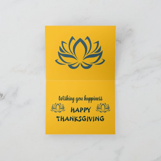 感謝おもしろい七面鳥 シーズンカード (内部)