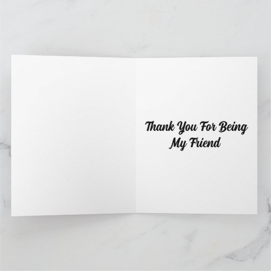 感謝おもしろい心の友よ感謝祭 カード (内部)