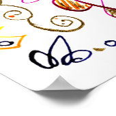 感謝お洒落のアートハンドレタ引用文 ポスター (角)