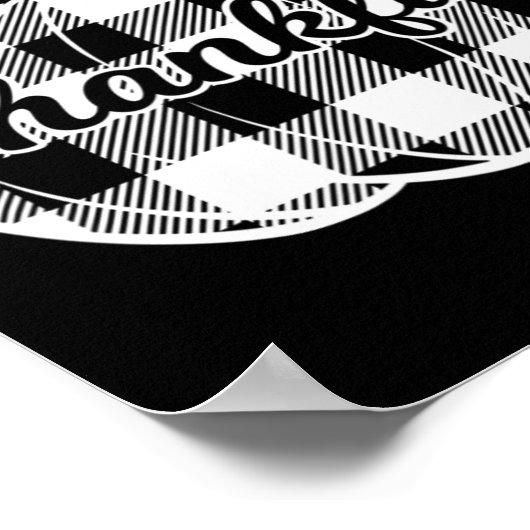 感謝かぼちゃかわいい感謝祭秋秋のプラ ポスター (角)