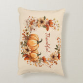 感謝かぼちゃと秋の花リース アクセントクッション (裏面(縦))