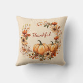 感謝かぼちゃと秋の花リース クッション (裏面)