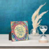 感謝かわいらし感動的の喜び引用文 フォトプラーク (インサイチュ)