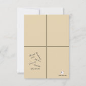 感謝が写真ノート感謝していしていることを言って下さい サンキューカード (裏面)